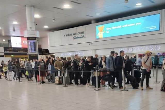 Gatwick Airport has been named among the worst airports in Europe for delayed flights in July 2022, according to new data