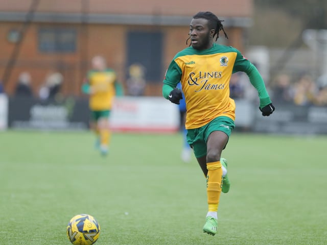 Isthmian Premier action from Horsham's excellent 3-1 home win over play-off chasing Billericay Town on Saturday