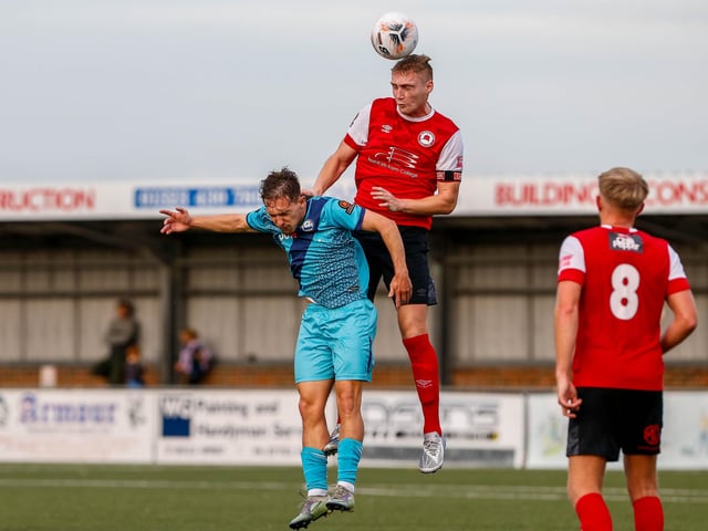 Action from Eastbourne Borough's National League South clash with Braintree at Priory Lane
