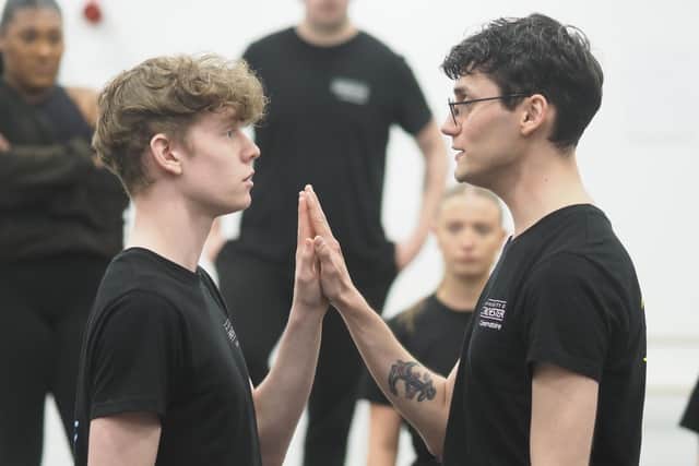 Bare - Ryan Bartholomew and Aurum Elertas who play the lead roles of Jason and Peter