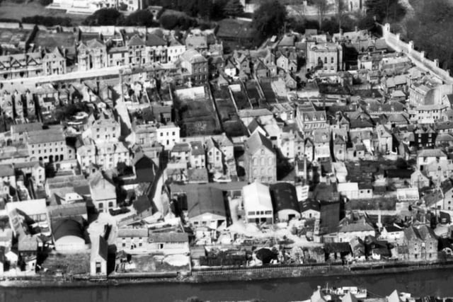 Arundel from the air in 1949
