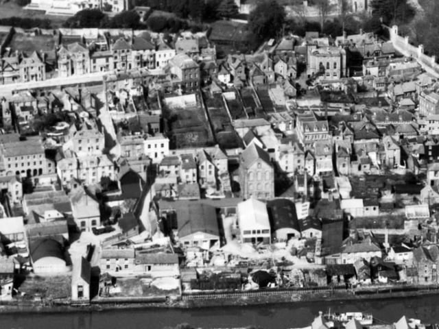 Arundel from the air in 1949