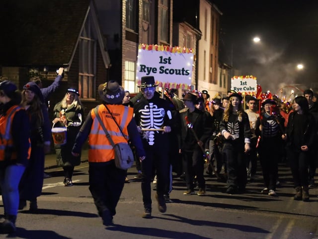Rye Bonfire 2024. Photo by Andrew Clifton