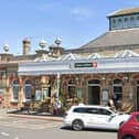 Southern Rail says a tree is blocking the railway between Lewes Station (pictured) and Haywards Heath . Photo: Google Street View