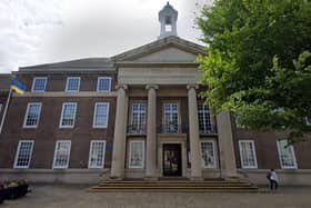 Homelessness and temporary accommodation are expected to cost Adur and Worthing councils £2.26million more than budgeted this financial year. Worthing Town Hall image: Google via the LDRS