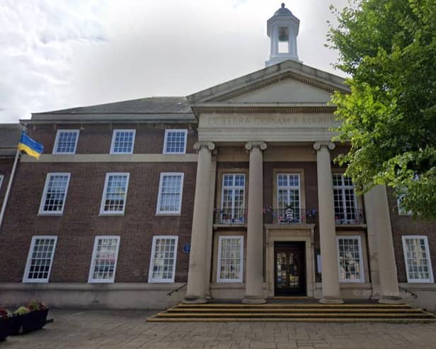 Homelessness and temporary accommodation are expected to cost Adur and Worthing councils £2.26million more than budgeted this financial year. Worthing Town Hall image: Google via the LDRS