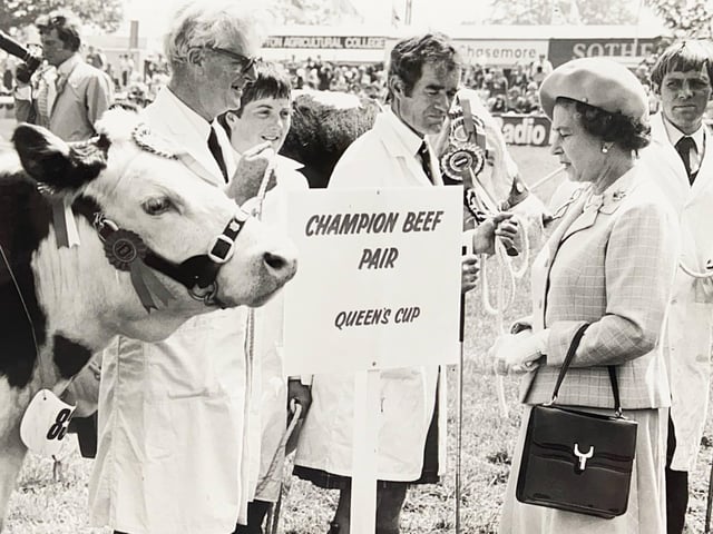 Her Majesty at the South of England Show in Ardingly in 1984