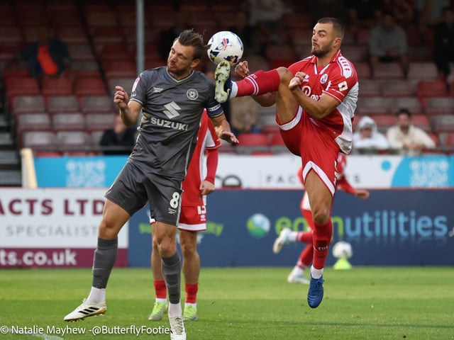 Crawley Town drew 1-1 with MK Dons at the Broadfield Stadium - here are fans, actions and goal celebrations