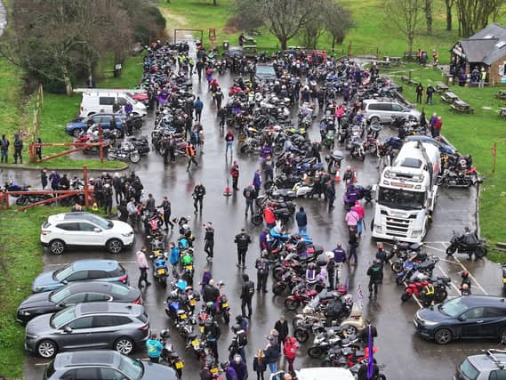Hundreds of motorcyclists gather in ride to fundraise for Chichester girl’s lifesaving surgery