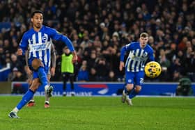 Albion top scorer Joao Pedro, who has scored eight goals in his last seven games in all competitions, has picked up a hamstring injury. (Photo by GLYN KIRK/AFP via Getty Images)