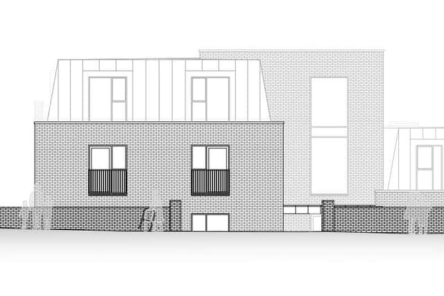 Proposed artist's impression of the apartments
