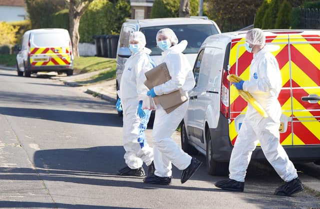 A police presence remains at a property in Sussex, after a man was found dead and a woman and child were seriously injured.
