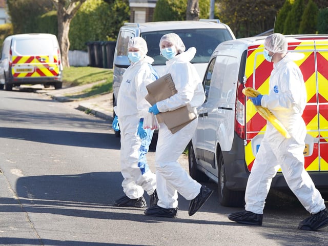 A police presence remains at a property in Sussex, after a man was found dead and a woman and child were seriously injured.
