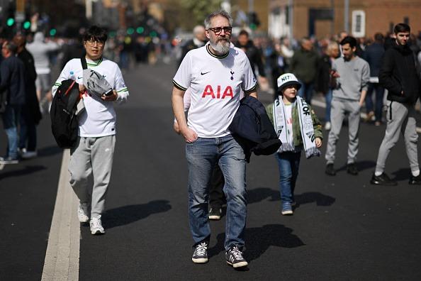 Brighton fans at Tottenham