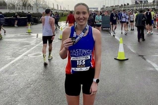 Grace Baker celebrates second senior female