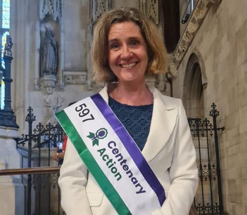 Dr Beccy Cooper at an event celebrating women MPs.