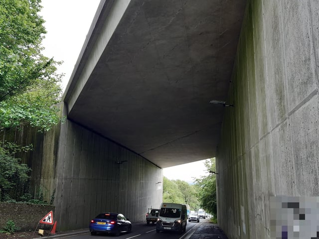 Going under the A27, then you can turn right into Hawkhurst Road for the bus stop, where you can get the No.24 back to the cente of Brighton.