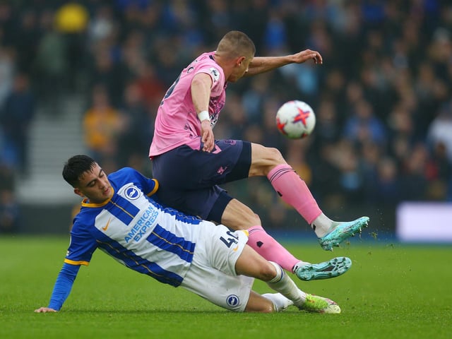 Not afraid for the fight, getting involved in several tussles but not able to make a big impact. Replaced at half-time. (Photo by Charlie Crowhurst/Getty Images)