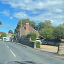 Overturned van in Ash Lane. Photo: Stephen Sacree