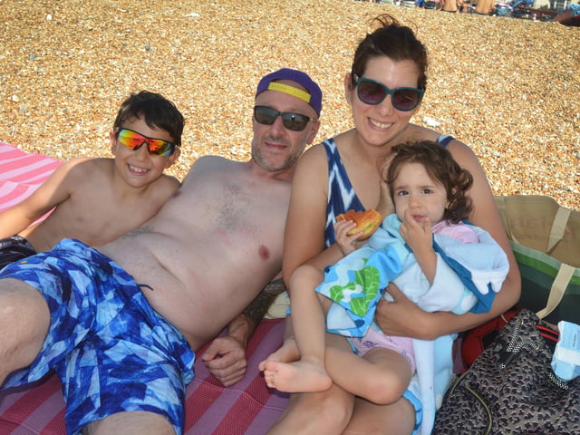 Hastings seafront pictured during the heatwave on Saturday, August 13