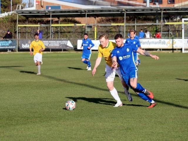 Action from Selsey's 4-3 win over Godalming in the SCFL Division 1