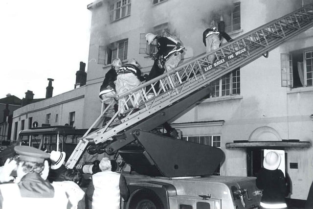 In the early hours of April 22, 1981, a fire broke out at the Booth’s Hotel in Langney Road.