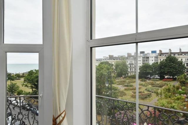 The view of the sea and gardens from the front window