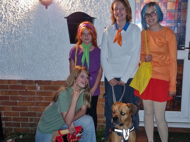 Submitted by Lou Penfold who said: "My girls as the Scooby gang."