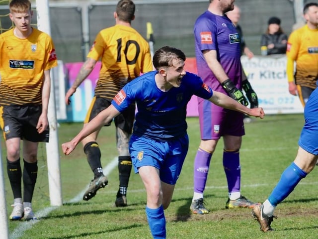 Action from Littlehampton Town's 1-1 draw with Lancing in theIsthmian south east division at The Sportsfield