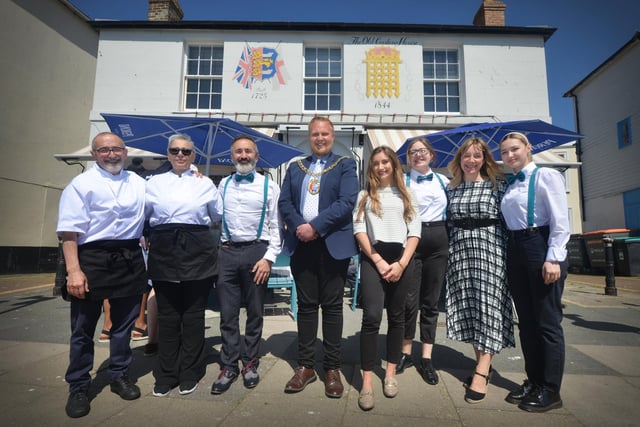 The official opening of La Delizia at The Old Custom House in Hastings Old Town.

Mayor of Hastings councillor James Bacon is pictured with the La Delizia team.
