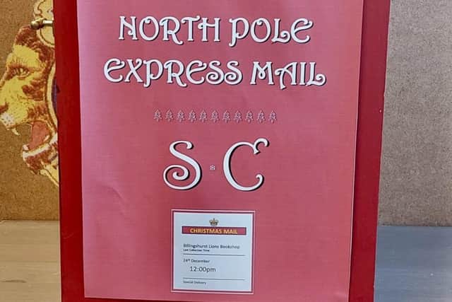 Don’t forget to post your letter to Santa in the Lions Bookshop in Jengers Mead.