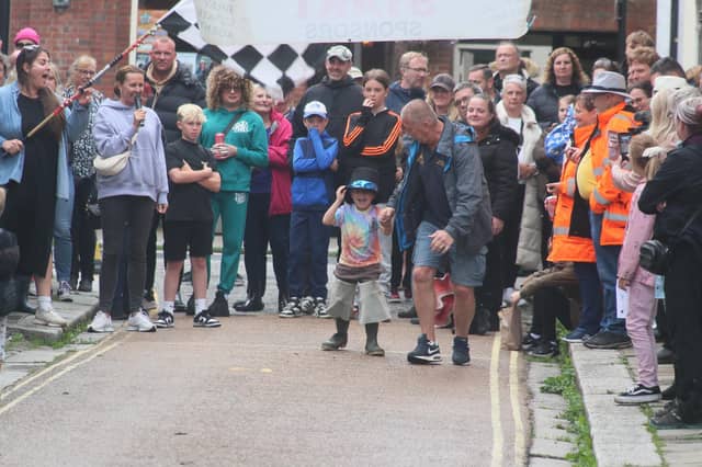 Seaboot Race in Hastings Old Town on July 31 2023. Photo by Roberts Photographic.