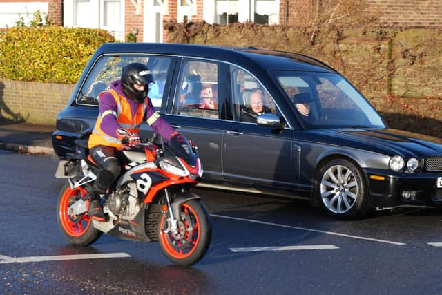 WeAreMoTo founder Xavi Champion – who was idolised by India – organised a stunning motorbike cortège for the teenager’s funeral in December 2022. Photo: Eddie Mitchell