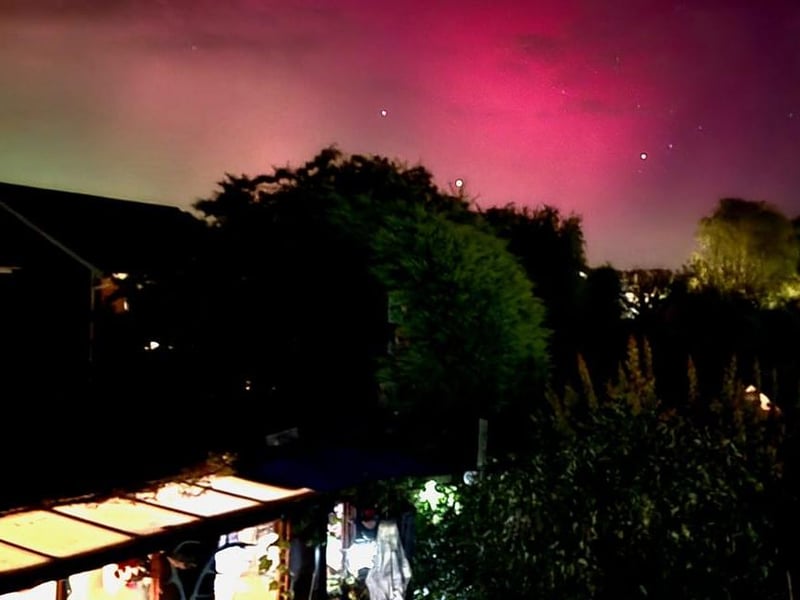 The Northern Lights captured in Horsham District