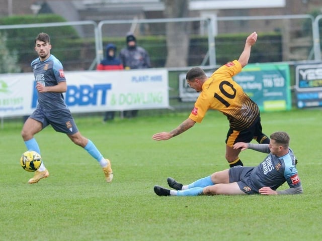 Action from Littlehampton Town's 1-0 win over Three Bridges in the Isthmian south east division