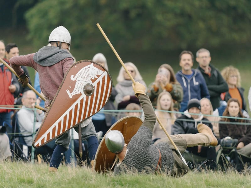 Battle of Hastings reenactment at Battle Abbey 2025. Pic supplied by Tom Arber/English Heritage.