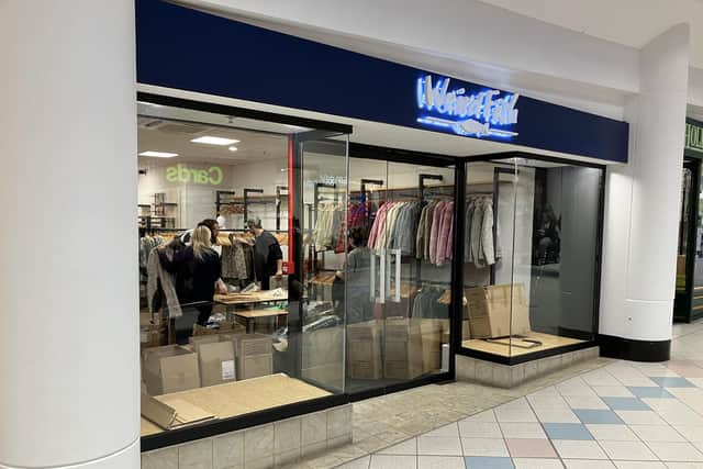 Staff were unpacking on Saturday getting ready to open the new Weird Fish store in Horsham's Swan Walk shopping centre