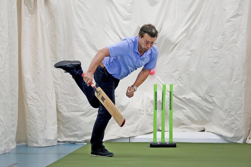 Sussex CEO Rob Andrew in the new nets.  Picture: Sussex Cricket