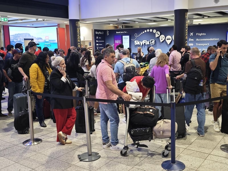 Passengers have described being left stranded, without luggage and facing hours-long delays after a technical issue with the UK's air traffic control system caused widespread disruption at Gatwick.