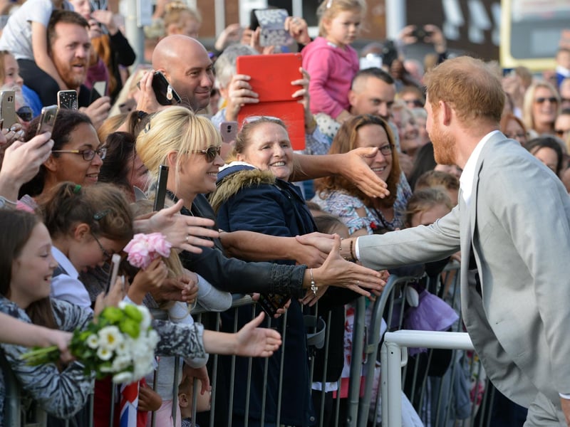 Prince Harry and Meghan Markle, the Duke and Duchess of Sussex, visit  Joff Youth Centre in Peacehaven.