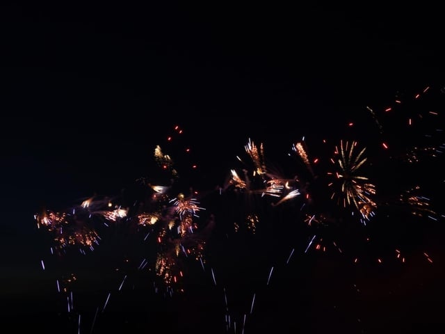 Fireworks at Goodwood Racecourse, August 2025