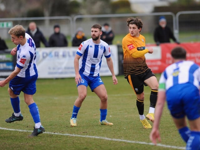 Action from Littlehampton Town 3 Haywards Heath Town 2 in the Isthmian League south east division
