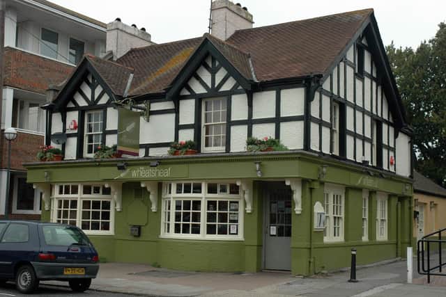 The Wheatsheaf in its green guise in 2008