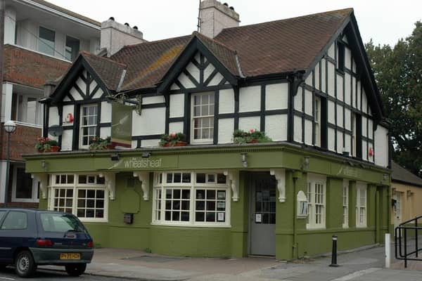The Wheatsheaf in its green guise in 2008
