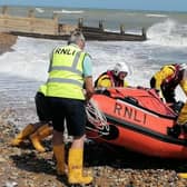 Eastbourne RNLI were called to an incident on Holywell Beach over the bank holiday weekend.