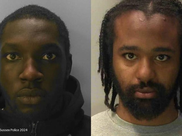 Two London men have been sentenced following a joint investigation into a county drug line.Adnan Mayanja (left), 26, of Walton Road, London, and Asher Robinson (Right), 26, of Sherrard Road, London, appeared before Lewes Crown Court on 9 February after pleading guilty to offences in July 2023.Mayanja was sentenced to five years and seven months’ imprisonment and Robinson was sentenced to three years’ imprisonment.Through intelligence and reports received, Sussex Police and Metropolitan Police identified a county drug line operating between East London and East Sussex, known as the ‘Bingo’ line.In June 2023, officers from Sussex Police’s Project ADDER team and from the Met Police’s Op Orochi team conducted simultaneous warrants in Eastbourne and London.