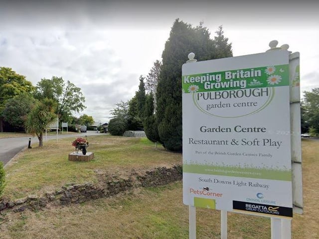 Pulborough Garden centre in Stopham Road, Pulborough, is rated four out of five from 297 Google reviews. One said: 'Very lovely garde centre cafe, friendly staff. The best was the cat louning in between plants. So cute.'