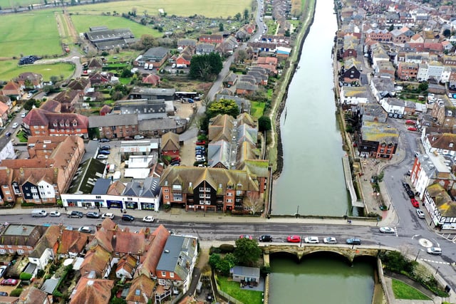 Historic Arundel from the air