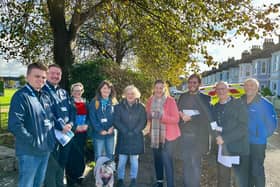 Eastbourne and Willingdon MP Caroline Ansell has been ‘pounding the streets’ signing up local people for her free slow-release water butt project to combat flooding in the town. Picture: Caroline Ansell