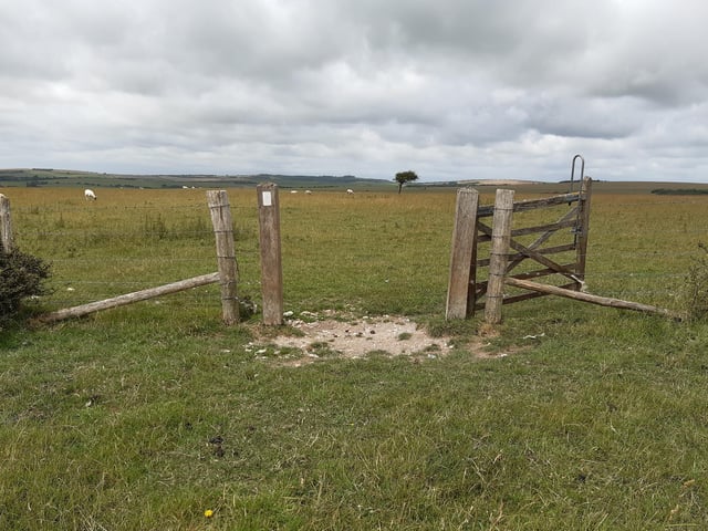 This is the second of three gates to go through.